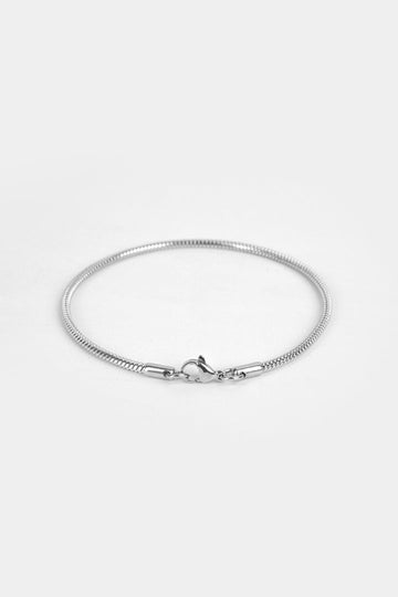 Snake Cable Bracelet - Silver