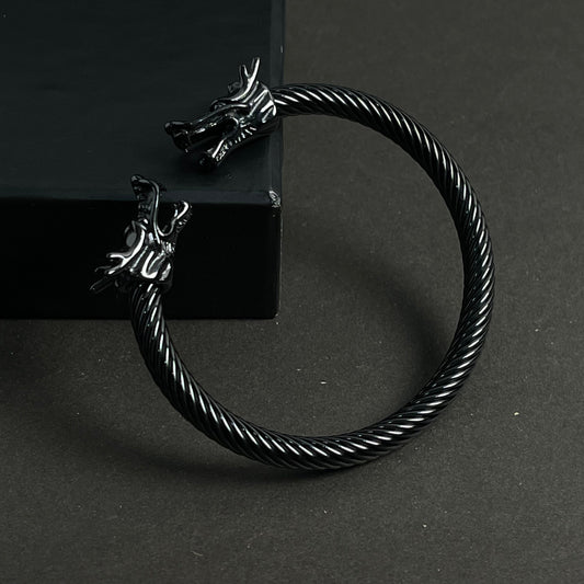 Alpha Dragon Stainless Steel Bracelet for Men