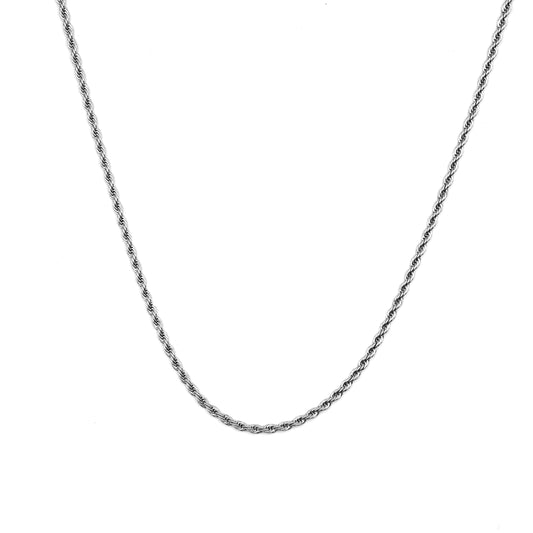 Twisted Rope Chain (Silver)