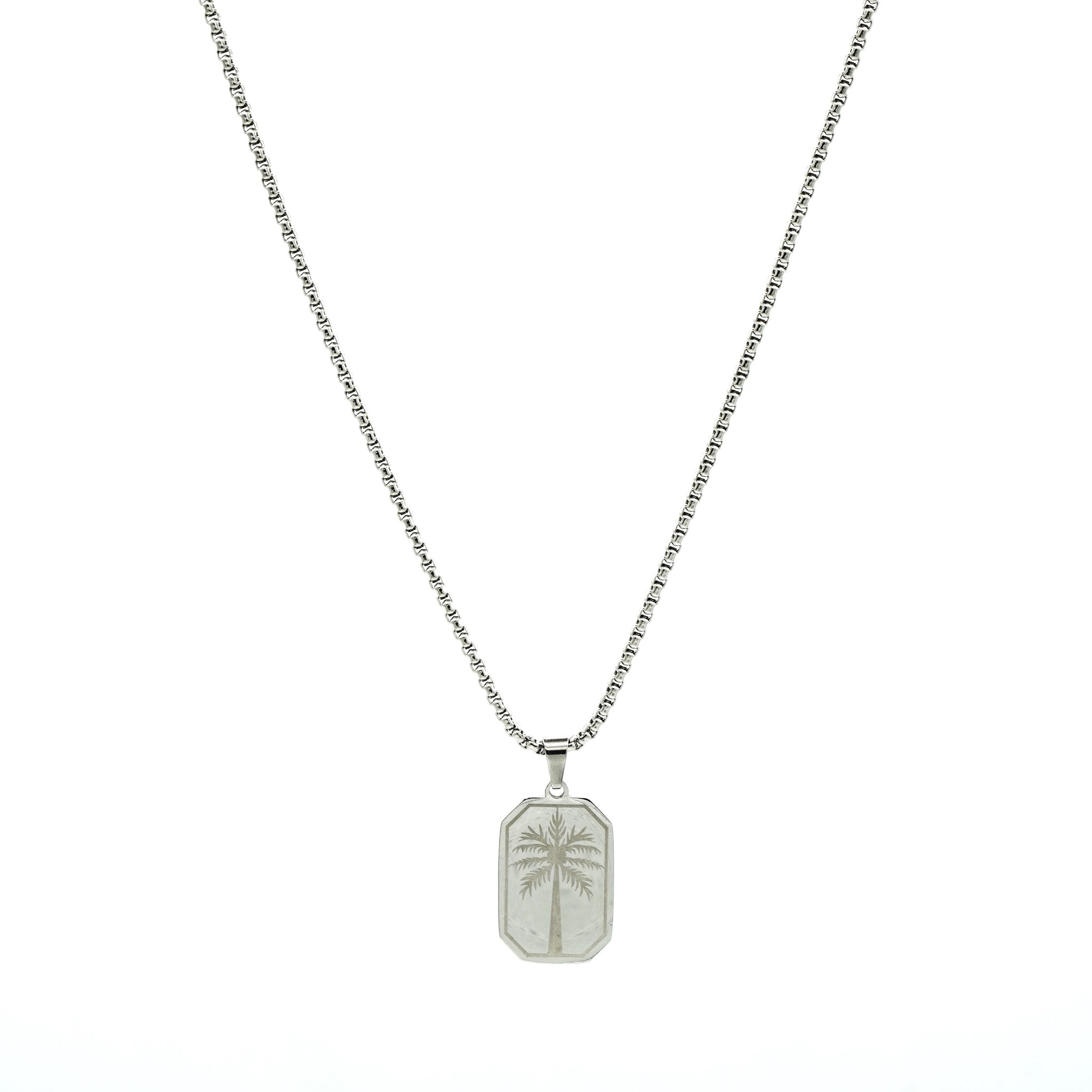 Palm Tree Pendant (Silver)