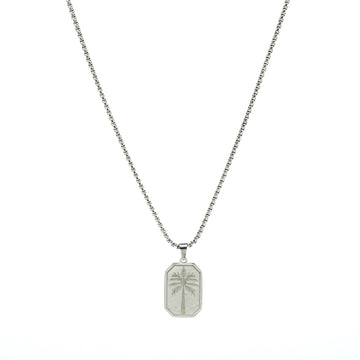 Palm Tree Pendant (Silver)