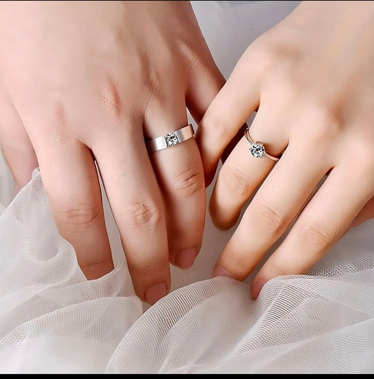 Classic Couple Rings For Men Women Wedding Lovers' Rings