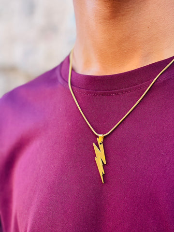 Lightning Bolt Stainless Steel Chain